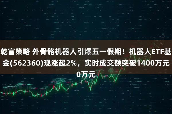 乾富策略 外骨骼机器人引爆五一假期！机器人ETF基金(562360)现涨超2%，实时成交额突破1400万元