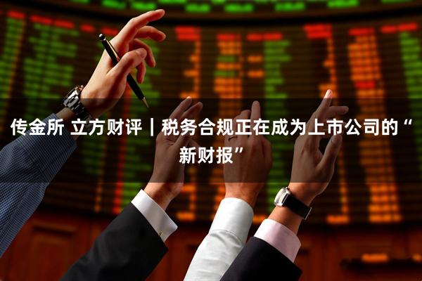 传金所 立方财评｜税务合规正在成为上市公司的“新财报”